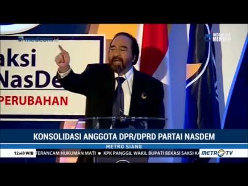 Surya Paloh Ingatkan Kader Komitmen Jaga Pancasila