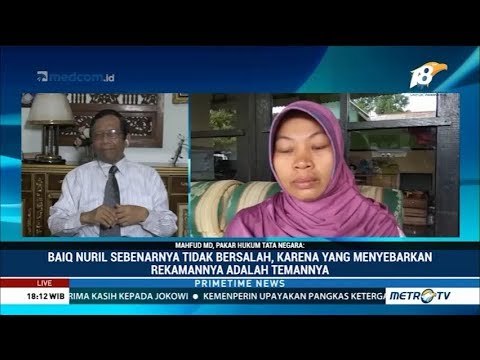 Mahfud MD: Yang Bisa Selamatkan Baiq Nuril Hanya PK