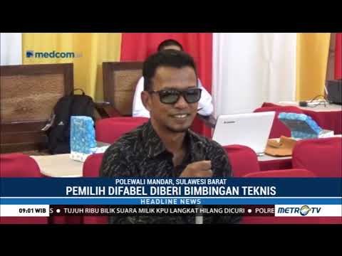 KPU Sulbar Gelar Simulasi Pemilu Bagi Kaum Difabel