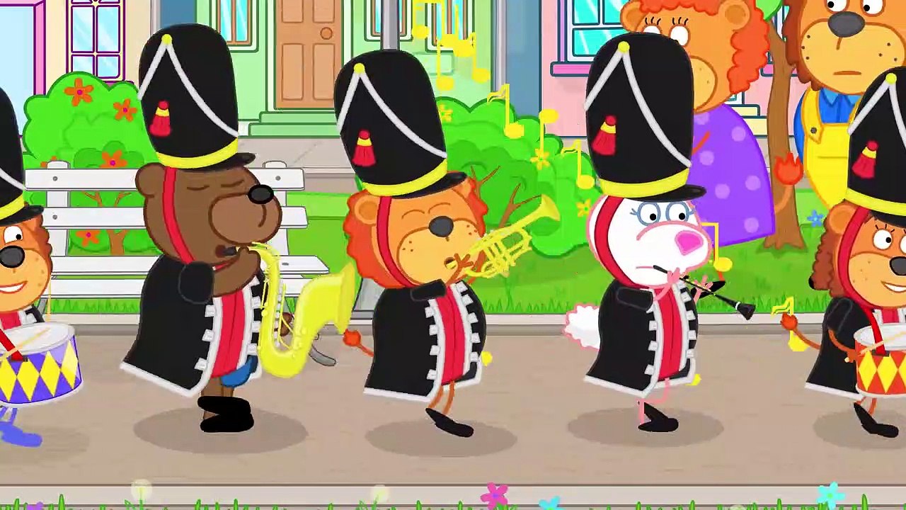 Lion de la Famille – dessin animé pour les Enfants Délicieux pour Maman