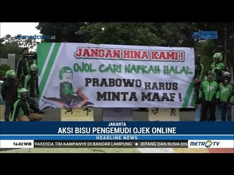 Pengemudi Ojek Online di Jakarta Juga Mendesak Permintaan Maaf dari Prabowo
