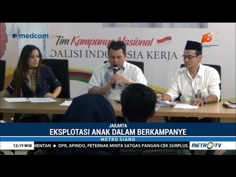 TKN Jokowi-Ma'ruf akan Laporkan Dugaan Eksploitasi Anak ke Bawaslu