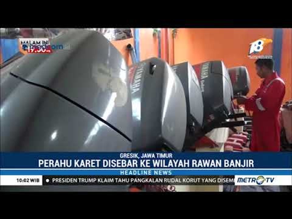 Antisipasi Banjir, BPBD Gresik Siapkan 13 Perahu