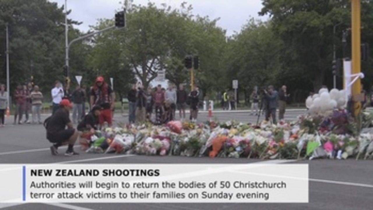 Bodies of Christchurch terror attack victims to be returned to families