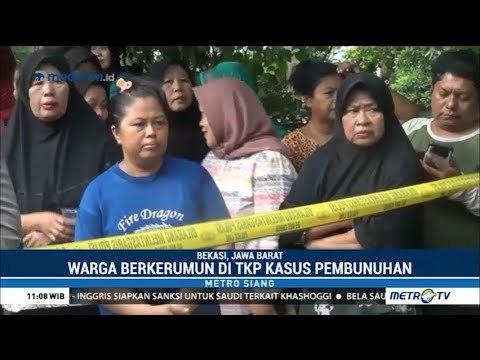 Polisi Tutup Jalan ke Lokasi Rekonstruksi Pembunuhan Satu Keluarga di Bekasi