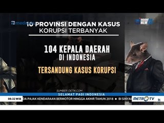 Inilah 10 Provinsi Juara Kasus Korupsi Versi ICW