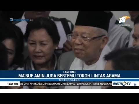 Ma'ruf Amin Temui Tokoh Lintas Agama di Lampung