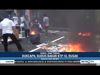Disdukcapil Kudus Bakar Ribuan KTP-el Rusak