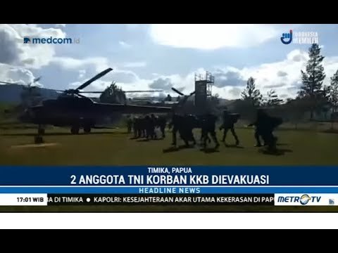 Jenazah Prajurit TNI Korban Aksi KKB Tiba di Timika