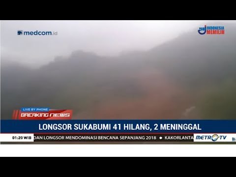 Evakuasi Korban Tanah Longsor di Sukabumi Terkendala Medan