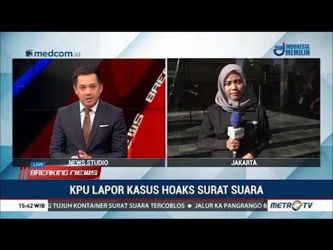 Relawan Jokowi-Ma'ruf Laporkan 3 Orang Terkait Hoaks Surat Suara