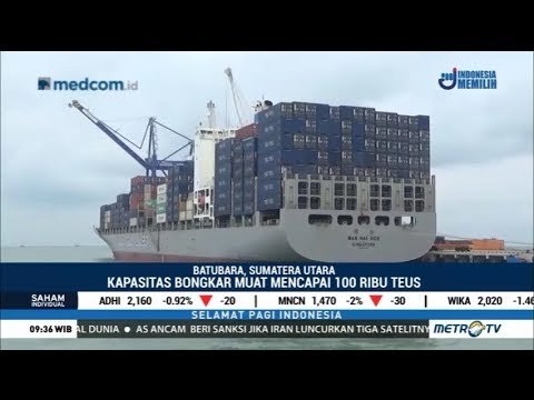 Ekspor Perdana Peti Kemas di Pelabuhan Kuala Tanjung