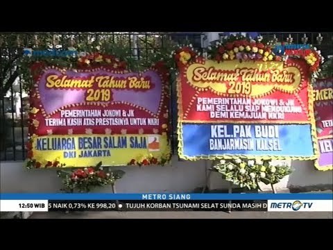Bentuk Apresiasi atas Kinerja Jokowi-Jk dengan Mengirim Karangan Bunga