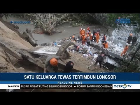 Satu Keluarga Tewas Akibat Longsor di Gianyar