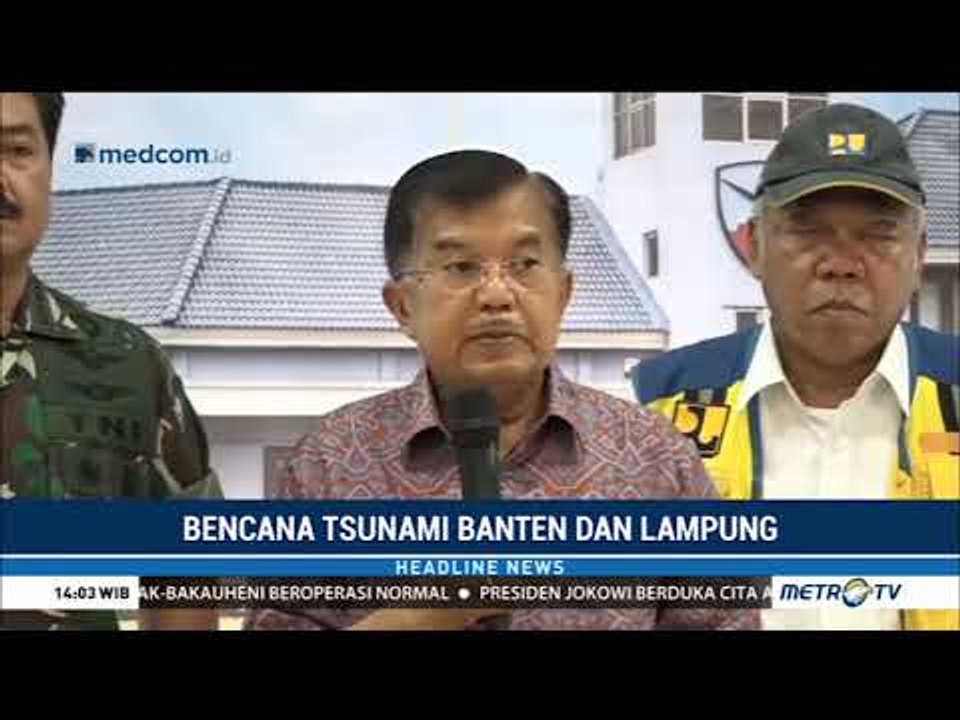 JK Ucapkan Belasungkawa untuk Korban Tsunami Selat Sunda
