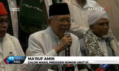 Ma'ruf Amin Sebut Ada Kemungkinan Masukkan Ayat Al-Quran di Debat