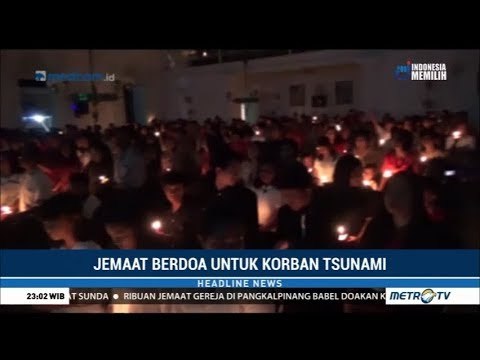 Jemaat GKJW Jombang Doakan Korban Tsunami di Banten dan Lampung