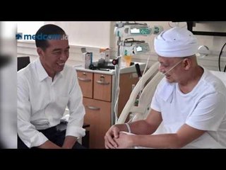Foto-foto Senyum Jokowi Membesuk Ustaz Arifin Ilham di RSCM
