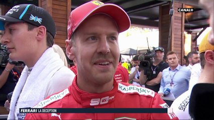 Vettel très déçu mais en français !!!