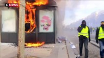 Gilets jaunes: un acte 18 marqué par un regain de violences à Paris