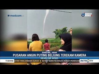 Warga Heboh, Puting Beliung Terjang Rancaekek Bandung