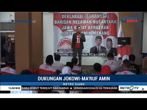 Deklarasi Baranusa Jabar Dukung Jokowi-Ma'ruf