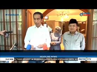Jokowi Santap Siang di Kediaman JK