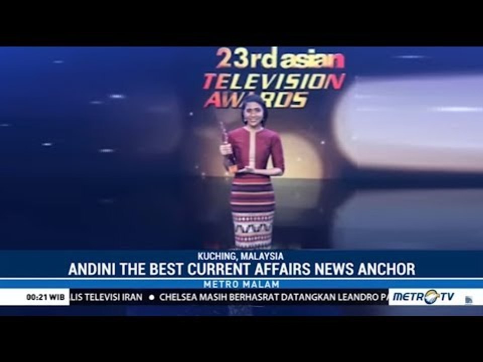 Terbaik di Asia! Presenter Metro TV Andini Effendi Raih Penghargaan di Asian Television Awards 2018