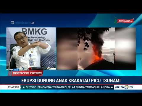 Erupsi Anak Krakatau Picu Tsunami di Selat Sunda