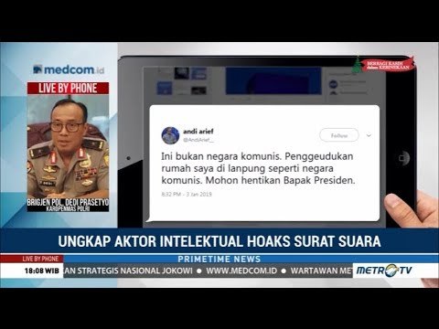 Ungkap Aktor Intelektual Hoaks Surat Suara