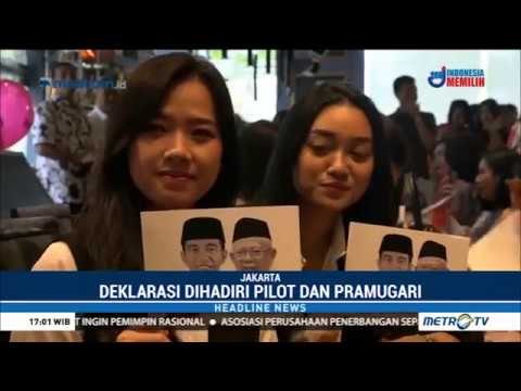 Perhimpunan Profesi Pilot Deklarasi Dukung Jokowi-Ma'ruf
