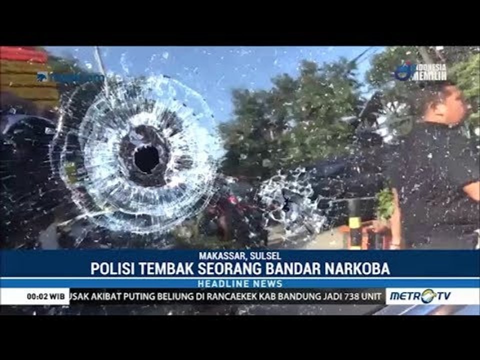 Polisi Tembak Mati Bandar Narkoba di Makassar