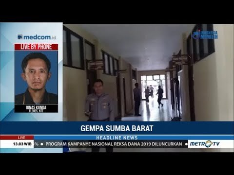 Sumba Barat Diguncang 12 Gempa Susulan