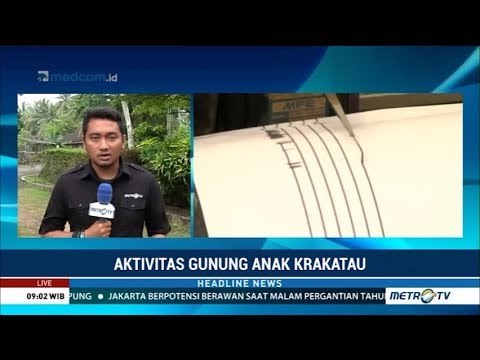 Gunung Anak Krakatau Masih Erupsi dengan Intensitas Rendah