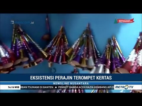 Gairah Perajin Terompet Kertas Jelang Tahun Baru