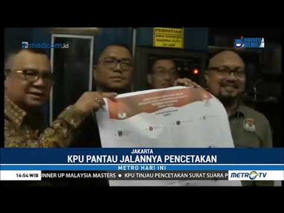 Pencetakan Surat Suara untuk Pemilu 2019 Dimulai Serentak