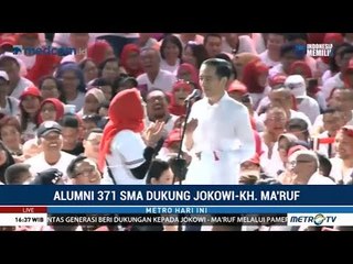 Jokowi Sampaikan Hasil Kinerjanya ke Alumni SMA Jakarta Bersatu