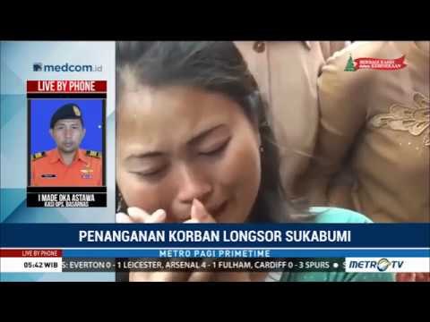 Evakuasi Korban Longsor di Sukabumi Terkendala Cuaca