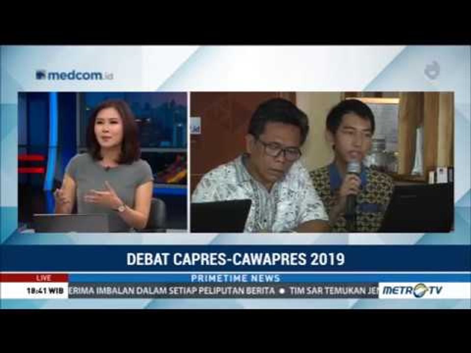 Begini Model Pertanyaan di Debat Perdana Pilpres 2019
