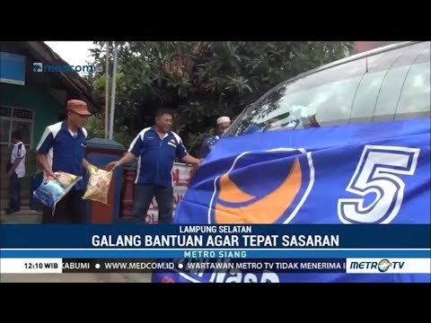 NasDem Kirim Bantuan untuk Korban Tsunami di Lampung