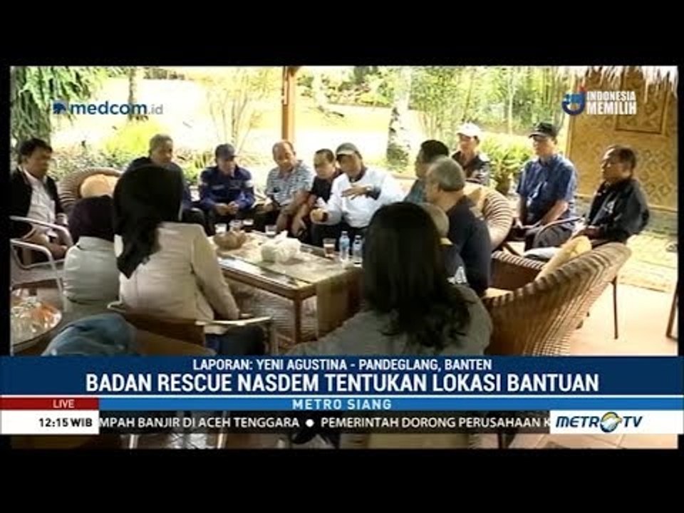NasDem Kirim Obat-Obatan untuk Korban Tsunami di Banten
