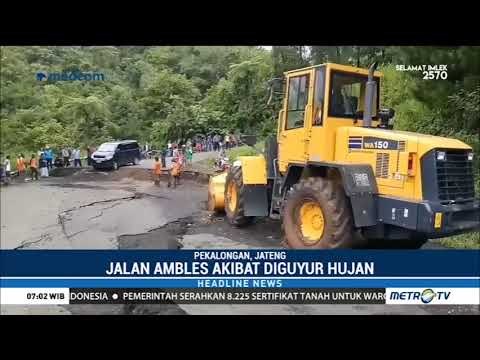 Jalan Penghubung Pekalongan-Banjarnegara-Wonosobo Ambles