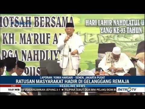 KH Ma'ruf Amin Hadiri Istighosah Bersama Warga NU