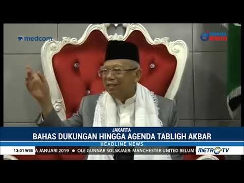 Ma'ruf Amin Silaturahmi ke Ponpes Al-Misbah