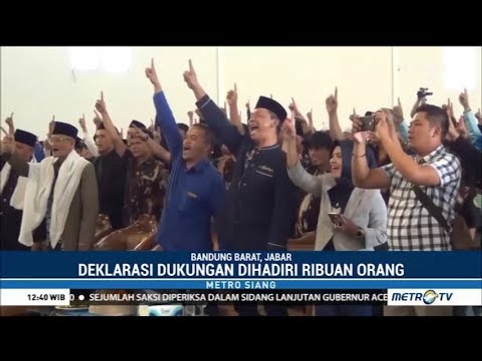 Ulama dan Milenial di Bandung Barat Dukung Jokowi-Ma'ruf
