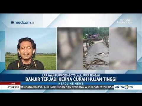 Jembatan di Boyolali Putus Diterjang Banjir Besar