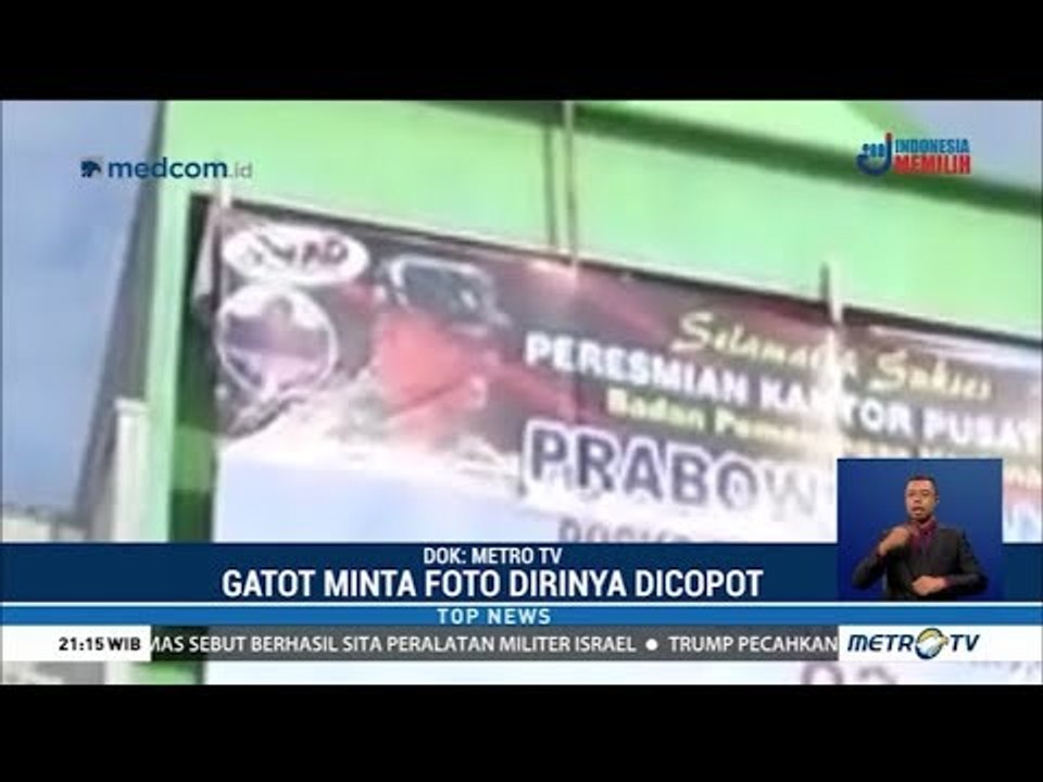 Gatot Nurmantyo Minta Fotonya di Posko Prabowo-Sandi Dicopot