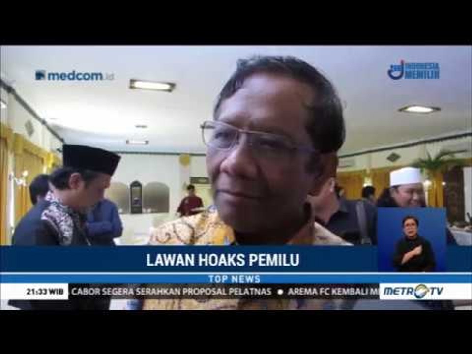 Mahfud MD Geram: Hoaks Merusak Moral Bangsa