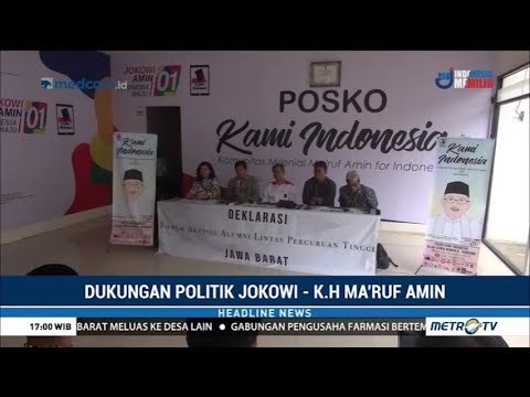 Deklarasi Mendukung Jokowi-Ma'ruf oleh Forum Aktivis Alumni Perguruan Tinggi se-Jabar