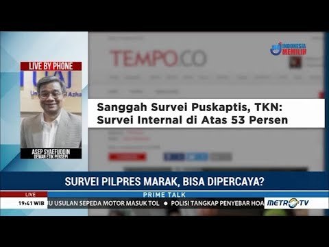Penyebab Hasil Survei Pilpres Beda Hasil